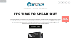 Desktop Screenshot of populationspeakout.org